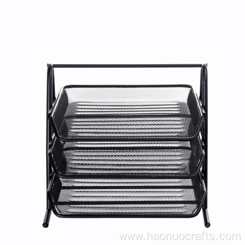 metal wire mesh basket storage frame file holder